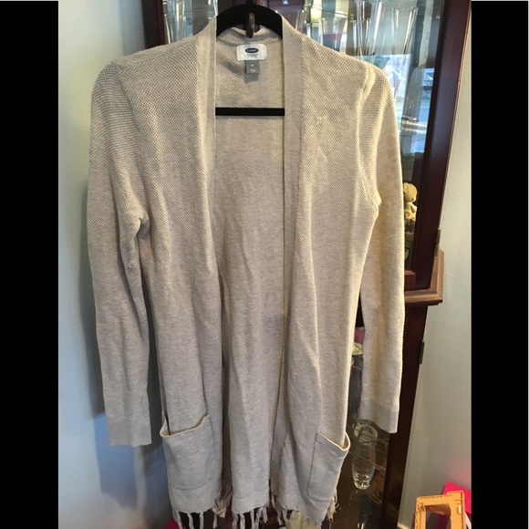old navy cream cardigan